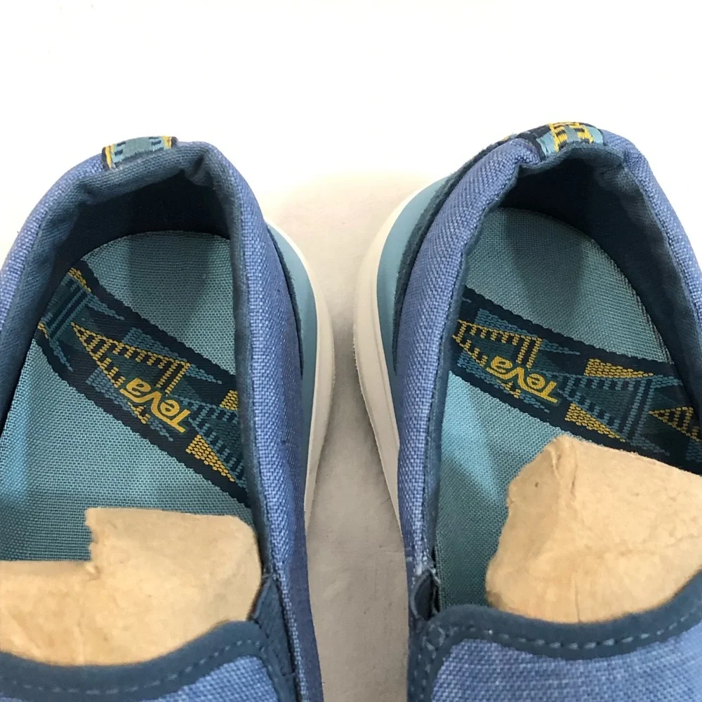 Teva Wander Blue & White Casual Comfort Slip-On Shoes 1010240 Women's Size 10.